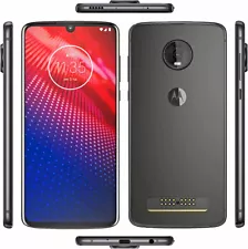 Motorola Moto Z4 XT1980-3 Sprint Only 128GB Flash Grey C Light Burn