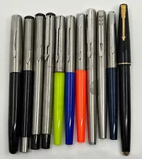 New Listing11 Parker Fountain Pens (Frontier, Arrow, Mixy, 15, 17)