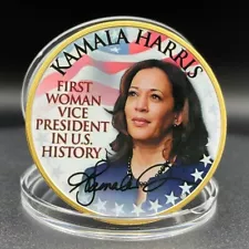 Kamala Harris Gold Coin US Presidential Candidate Challenge Coin Collectibles