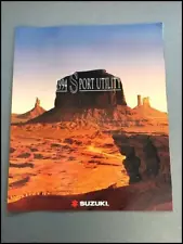 1994 Suzuki Sidekick and Samurai 20-page Original Car Sales Brochure Catalog