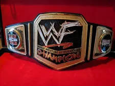 WORLD WRESTLING FEDERATION CUSTOM CHAMPIONSHIP BELT SMACKDOWN RAW PLATES LEATHER