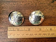 PEYOTE BUTTON STERLING EARRINGS