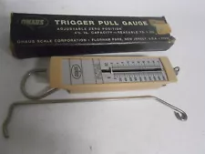 VINTAGE GUNSMITH OHAUS ADJUSTABLE TRIGGER PULL GAUGE Scale