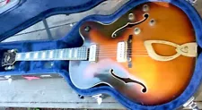 Rare 1961 Guild X500 Jazz Box- factory Dearmond pickups--all original good cond.