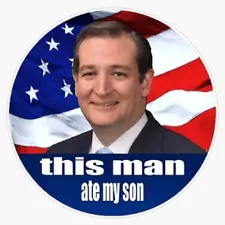 This Man Ate My Son Sticker Bumper Sticker Vinyl Decal 5"