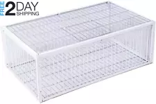 Big Foldable Galvanised Pigeon Dove Bird Trap Cage Feral Pigeon Humane Way with