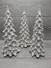 New ListingSet of 3 Decor Christmas Trees 9" White