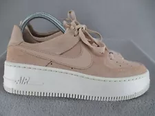 Nike Air Force 1 Shoes Womens 8 Beige Sage Suede Particle Low Top Sneakers AF1