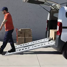 Silencear Truck Car Auto Trailer Ramps, 84" x 15" 6000 LBS Total Aluminum