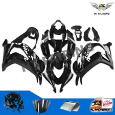 FD Injection Black Plastic Fairing Fit for Kawasaki Ninja 2016-2019 ZX10R c006