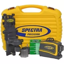 Spectra Laser LT58 Green Beam Self Leveling 3-Plain Cross Line Laser Level