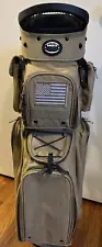 Hot-Z Golf - Active Duty Cart Bag Tan/American Flag