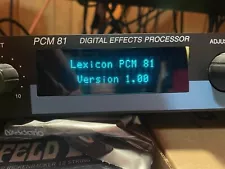 Lexicon PCM 81 Stereo Digital Effects Processor w/original Manuals!