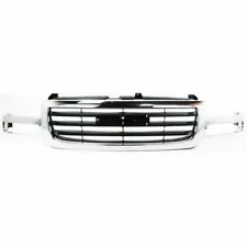 NEW Chrome With Black Grille For 2003-2006 GMC Sierra 1500 SHIPS TODAY (For: 2004 GMC Sierra 1500 Denali)