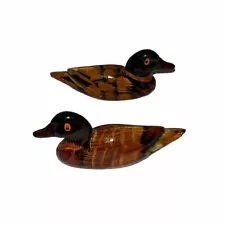 Mini Feng Shui Mandarine Ducks Pair Set For Happy Married Life 2.5” Devorative