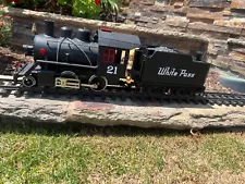 LGB Lehmann #??? G Scale 2-4-0 Wht Pass Steam Locomotive w/Tender Sold For Parts