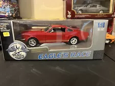 RARE 1/18 FORD MUSTANG GT 350H HERTZ RED/GOLD UNIVERSAL HOBBIES EAGLE'S RACE