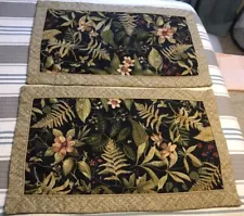 King Pillow Shams Multicolor Tropical Floral Thomasville Hm Furnishings Set Of 2