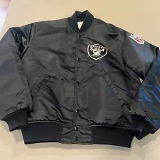 NWOT Vintage Starter Oakland Raiders Satin Jacket 80s 90s Medium