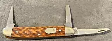 Vintage Carl Schlieper German Eye 3 blade pocket knife-has broken blade--2263.23