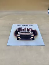 1980 TOYOTA COROLLA DEALER SHOWROOM SALES BROCHURE CATALOG GUIDE BOOKLET