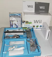 BOXED Wii Console SPORT game Original BOX_Bundle Official remote TESTED Lot_OEM