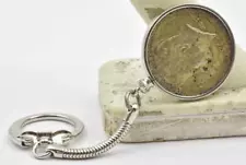 Vintage 1964 90% Silver Kennedy half Dollar unisex Key Chain