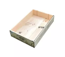 6 bt French Wine 1 (one) Crate Wood, Rustic Wedding Decor, Gift wood Box.