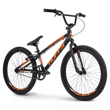 Huffy HX Pro Cruiser 24-Inch Aluminum BMX Bike for Boys, Black/Orange