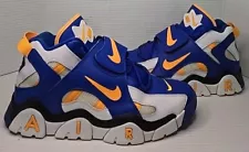 Size 12 Nike Air Barrage Mid Rams Racer Blue Retro Trainer Mens