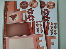 Mini Album / word book/ card kit, Valentine’s Day, Love, card making, gift,