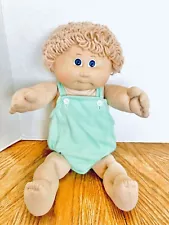 Cabbage Patch Kids 1985 Boy Doll 16in HM1 Blonde Hair Blue Eyes No Papers/Box