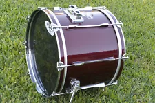 GO DOUBLE BASS! PEARL EXPORT 22" DARK RED BASS DRUM for YOUR DRUM SET! LOT i372