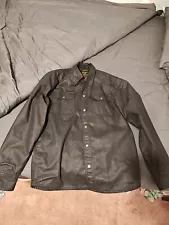 Scorpion Covert Waxed Riding Shirt made with Kevlar, Plus Armor Pockets - Large