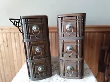 6 Vintage/Antique Belvidere Treadle Sewing Machine Drawers With Frames