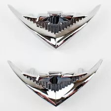 55 1955 Chevy V8 Under Tail Light Rear Chrome VEE Emblems