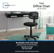 Mainstays Mesh Task/Office/Swivel Chair with Plush Padded Seat BLACK