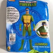 Teenage Mutant Ninja Turtles Leonardo Adult Costume Standard Halloween Green!