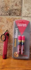 American Defender D1 Red Pepper Spray EXP: 12/2009, Two new cartridges included