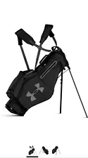 Under Armour UA Storm Speedround Stand Golf Bag Black/Grey and Logo Grey