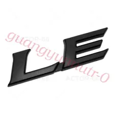 Toyota Camry Prius Sienna Rear LE Letter Trunk Liftgate Emblem Badge Matte Black (For: Toyota Paseo Convertible)