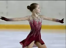 Ice Figure Skating Competition Dress Girls' Baton Twirling Costume