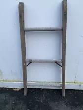 Vintage Small Wooden Ladder Section - Approximately 3 ft. - 3 Rungs