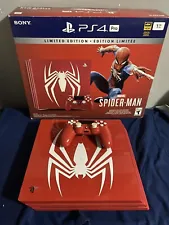 Sony  PlayStation 4 Pro 1TB Limited Edition Marvel's Spider-Man Console w/ Box