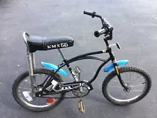 Vintage Kia KMX66 Boys 20” Bicycle Old School BMX Korea Black Bike