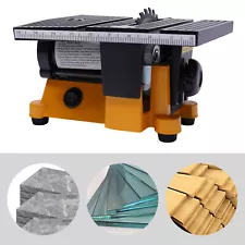 110V Mini DIY Table Saw Small Woodworking Electric Bench Saw Precision 4500rpm