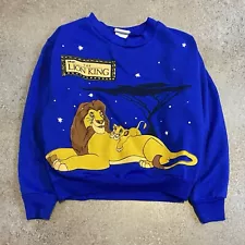 Vintage 90s Disney The Lion King Movie Promo Crewneck Sweatshirt Youth Medium