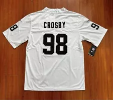 Las Vegas Raiders White Stitched Jersey For Maxx Crosby # 98 New Men Size Small