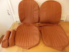 mgb roadster SEATS COVERS autumn vinyl + headrest covers...FITS seats 1970-1981