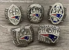 Lot Of New England Patriots Football Super Bowl Winning Replica Rings